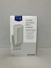 Netgear AX3000  Dual Band WiFi 6 Ethernet Wireless Range Extender EAX17-100NAS