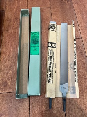 Nicholson 10246N 12'' Flat Mill Thai Blunt File Round Edge ( 2 Pack )