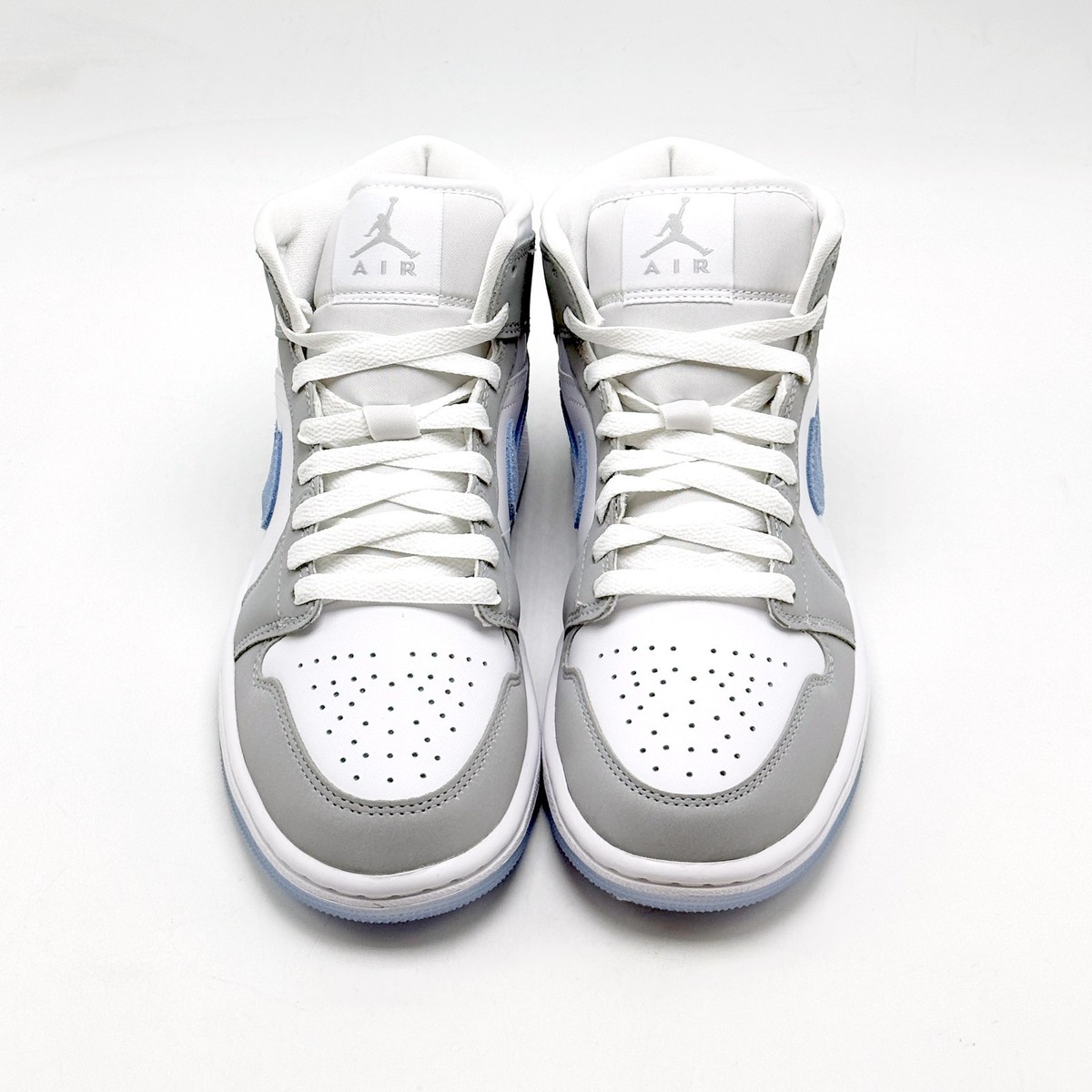 Size 8.5 - Air Jordan 1 Mid Wolf Grey Aluminum W for sale online