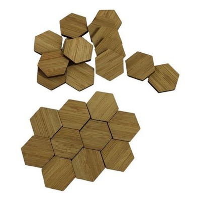 Puppenhaus sechseckiges Parkett Holzboden Fliesen geometrisch Wanddeko 1:12