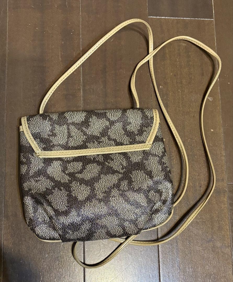 Borsa a tracolla Yves Saint Laurent YSL vintage fantasia all over marrone