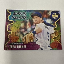 2022 PANINI DIAMOND KINGS BASEBALL ARTIST’S PALETTE TREA TURNER DODGERS AP-13