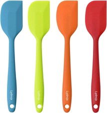4Pcs Silicone Spatula,Food Grade Rubber Spatula,Spatulas Silicone Heat Resistant