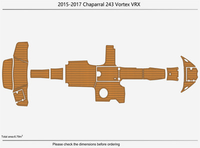 2015-2017 Chaparral 243 Vortex VRX DuraEVA Boat flooring