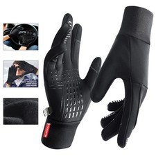 Skiing Mitten Winter Gloves Men Cycling Bike Women Thermal Fleece Cold Wind