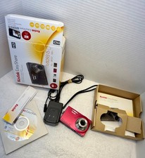 Kodak EasyShare M1093 IS 10MP Digital Camera Red w/ Box Charger Battery Tested W
