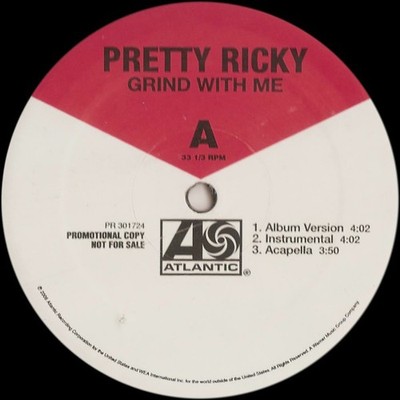Pretty Ricky - Grind With Me - Used Vinyl Record 12 - Promo - G5628z