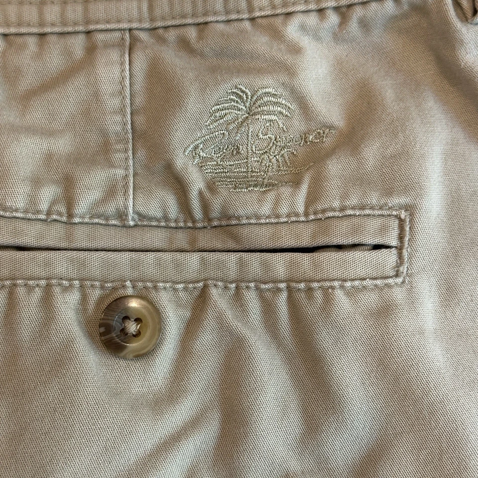 Pantalones Cortos Chinos Reyn Spooner Hawaii Para Hombre Algodón Caqui Tostado Talla 34 Foto 3 de 4