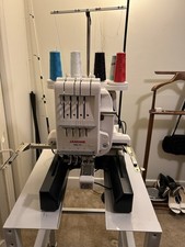 Janome MB-4S Commercial Embroidery Machine w/ Free Table Stand, Hoops Thread