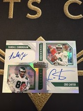 2024 Panini Contenders Touchdown Dual Auto Randall Cunningham Cris Carter /100