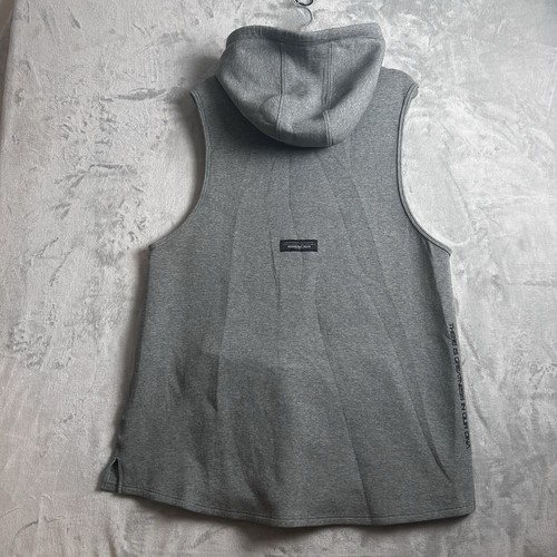 Actively Black Sweatshirt Mens 4XL Gray Sleeveless Hoodie Performance Workout - Picture 9 of 15