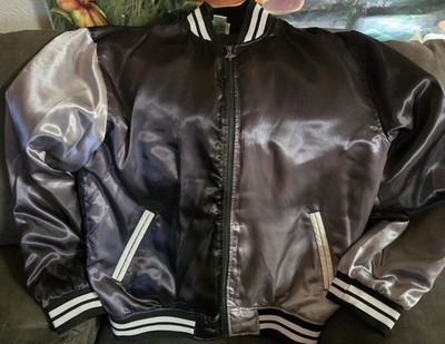 LRG XL Ombre Bomber Jacket. Changes Colors With The Lighting, BLACK/SILVER