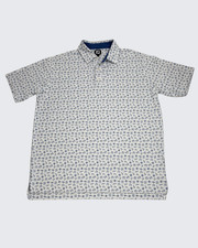 FootJoy Travel Icon White Golf Polo Mens Extra-Large