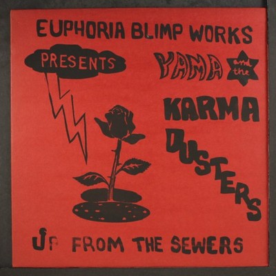 YAMA & THE KARMA DUSTERS: up from the sewers MANHOLE 12'' LP 33 RPM VG+