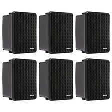 Kicker 6.5" 150 Watt Peak 2-Way Full-Range Indoor/Outdoor Black Speakers QTY 6