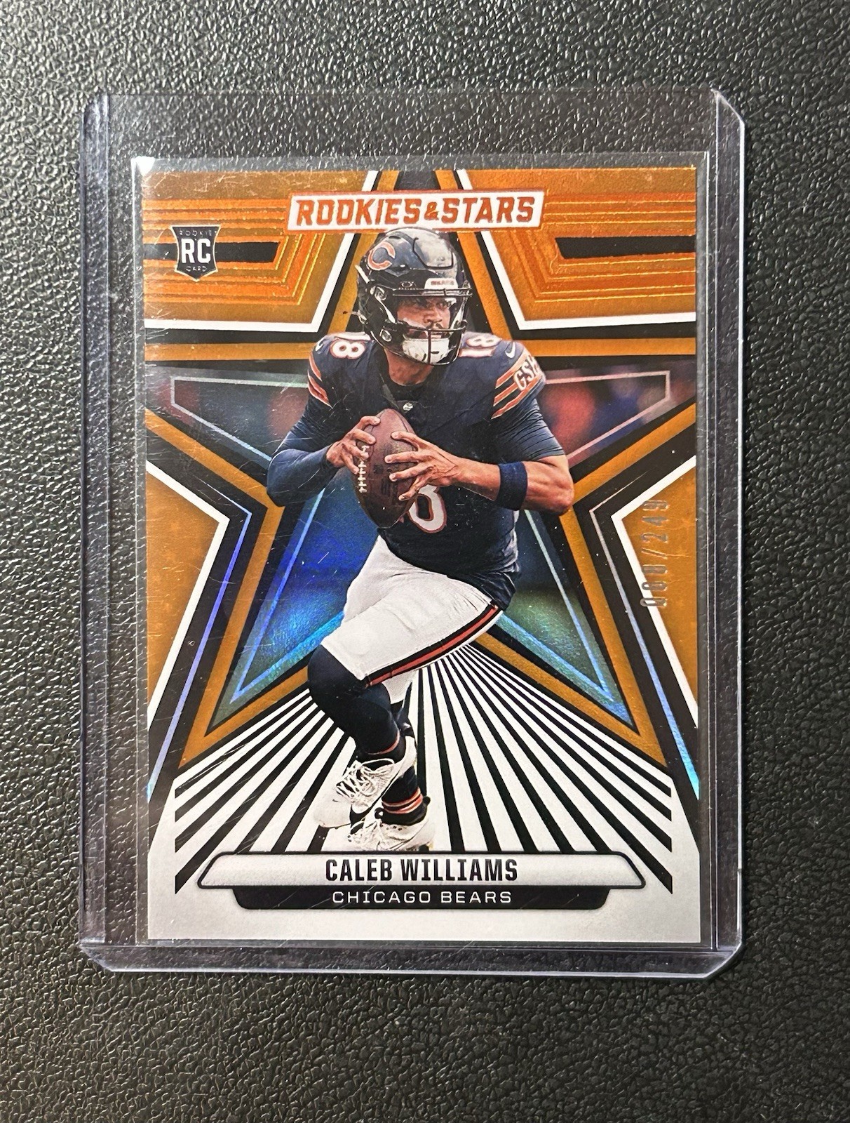 2024 Panini Rookies & Stars - Rookies Caleb Williams #118 Orange /249 (RC)