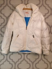Vintage O’Neill Womens Puffer Ski Jacket Winter Snowboarding Ice White Sz M *A1