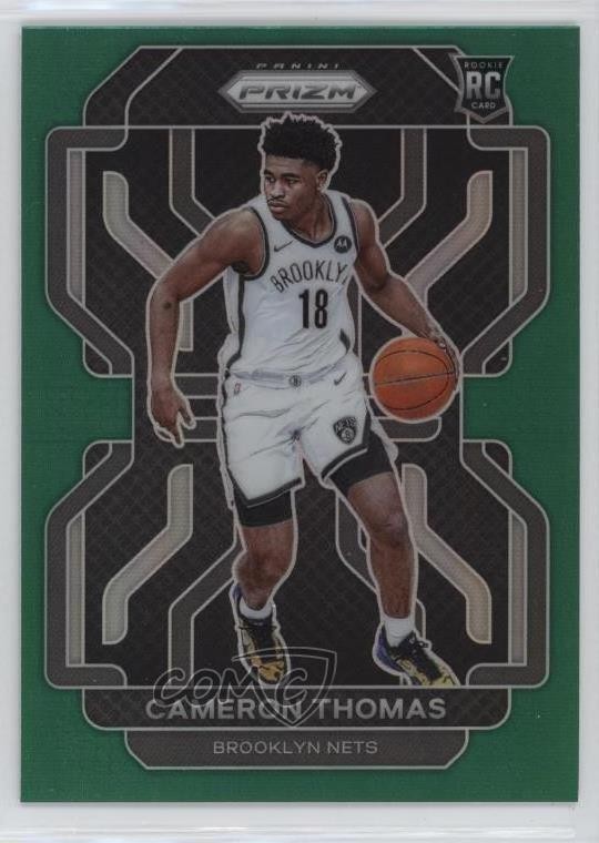 2021-22 Panini Prizm Green Prizm Cameron Thomas #297 l4t