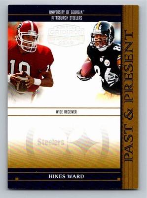 2005 Donruss Gridiron Gear Past and Present Silver  Hines Ward PP9 /250