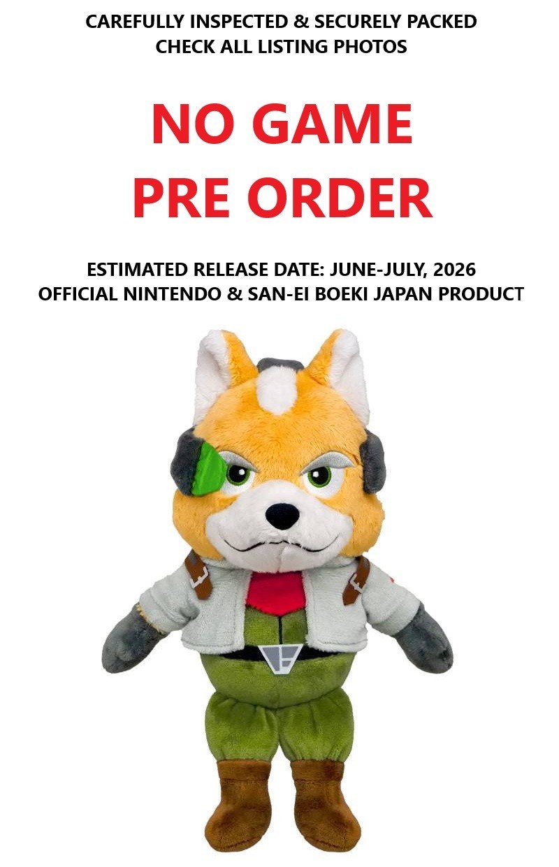 Peluche Star Fox 25cm Fox McCloud doudou Sanei All Star Toy