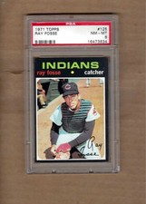 1971  TOPPS  RAY  FOSSE  #  125    PSA  8