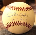 Pete Rose Signed Autographed OML Baseball Ball Inscription "1973 MVP" JSA COA