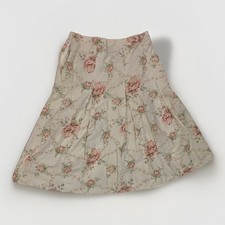 Vintage Herman Geist Size 12 Floral Garden Cottagecore Retro 90  s Long Skirt