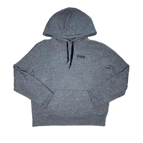 UNDERCOVER Felpa con cappuccio ROSA Victoria Secret donna grigia piccola con logo cappuccio oversize