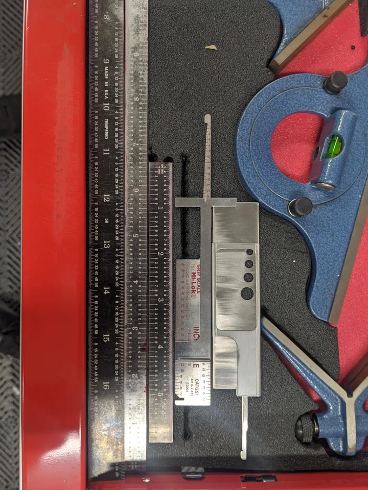 #bm568 Lote de herramientas para aviones Juego de barras de bucking Juego de medidor de radio Foto 2 de 4