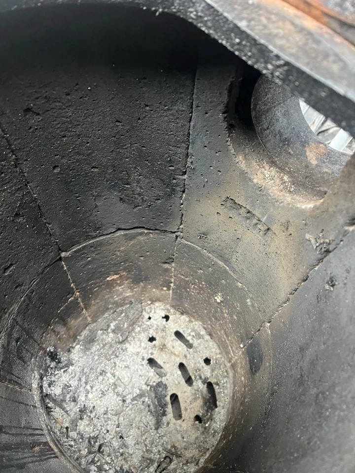 Antique Godin French Enamel Cast Iron Coal Or Wood Stove BEAUTIFUL Parlor Stove - Image 2 of 4