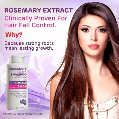 Get Nectar Korean Hair Essence Rosemary Shampoo for Hair Fall Control 225ml