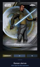 Kanan Jarrus Hyperlanes 25cc Legendary Topps Star Wars Card Trader Hyperspace