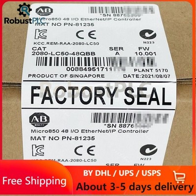 NEW Sealed AB Allen-Bradley 2080-LC50-48QBB Micro850  EtherNet/IP Controller