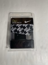 Nike Men  s 3 In 1 Golf Web Belt One Size Fits Most Up To 42 Waist Trim To Fit
