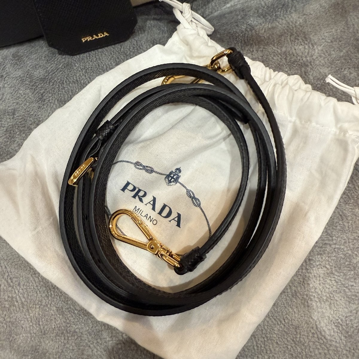 Item PRADA 2way Handbag CANAPA Saffiano Strap Free    Hokkaido and Okinawa f thumbnail 8