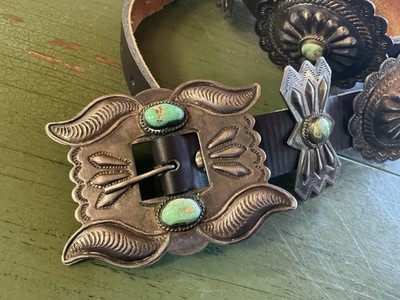 navajo old pawn concho belt