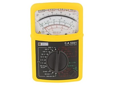 C.A 5001 Analoger Multimeter VDC: 100mV,1V,3V,10V,30V,100V,300V,1kV CHAUVIN ARNO