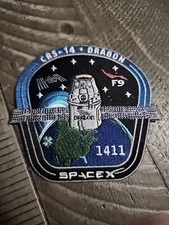 SPACEX AUTHENTIC EMPLOYEE PATCH CRS-14 SPACEX FALCON 9 DRAGON 