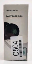 Dinstech Smart Door Knob K10 Black Fingerprint Access & App Control *NEW/SEALED*
