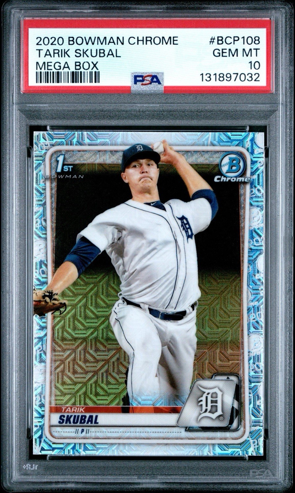 2020 Bowman Chrome Mega Box #BCP108 Tarik Skubal Mega Box PSA 10