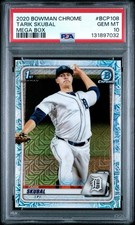 2020 Bowman Chrome Mega Box #BCP108 Tarik Skubal Mega Box PSA 10