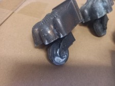Vintage Metal Lions Paw Furniture Casters x4