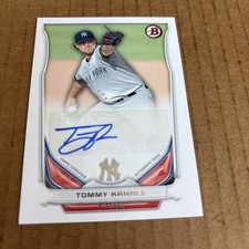 2014 Bowman AUTO ROOKIE Tommy Kahnle RC #PA-TK New York Yankees Card (f3)