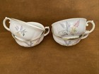 Royal Bayreuth ~ 4 Tea Cups ~ Made Germany Bavaria YELLOW ROSE & Pink Rosebud — photo 3