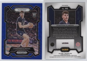 2024 Panini Prizm Draft Picks Blue Wave /249 Donovan Clingan #95 Rookie RC
