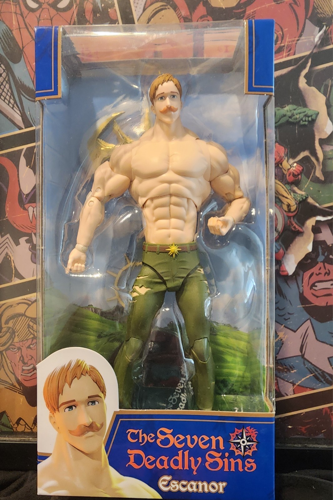 The Seven Deadly Sins Escanor Action Figure Boxed Multicolor Anime Plastic