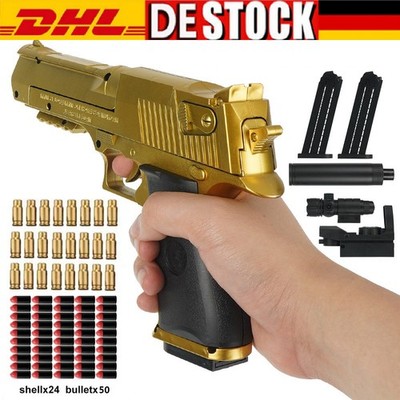 Desert Eagle Spielzeugpistole l Soft Bullet Blaster mit Shell Eject für CS-Spiel