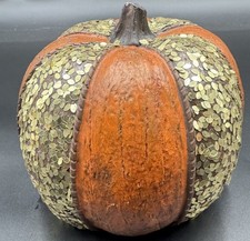 Gold Glitter Pumpkin Fall Decoration