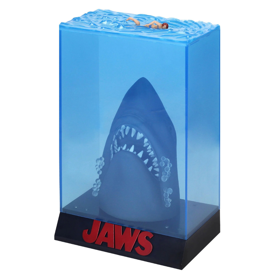 Les Dents de la Mer figurine poster 3D 28cm requin blanc statue cinéma vintage horreur