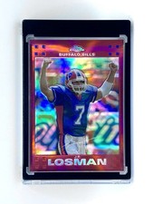 2007 Topps Chrome J.P. Losman Red Refractor /139 SP First Print 1/1 Bills #TC2